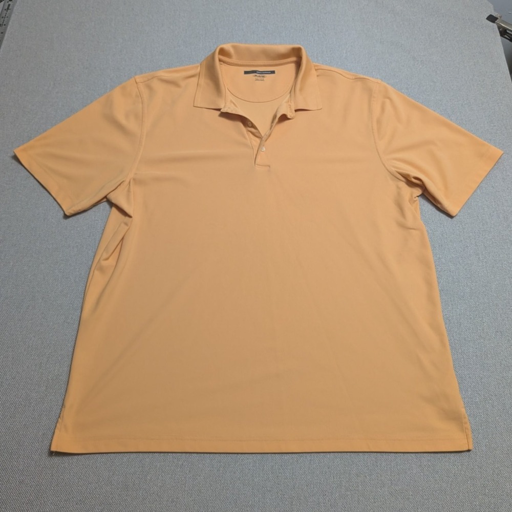 Greg Norman Men's XXL Peach Play Dry Performance Polo Shirt